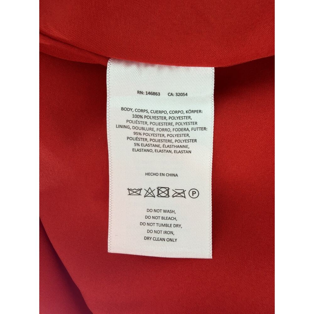 Mare Mare Anthropologie Red Satin Off The Shoulder Oversized Bow Top Sz Small - Picture 7 of 7